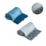 SMOOTH. 100% akrylowy koc ze wstążką i kartą do personalizacji (270 g/m²)